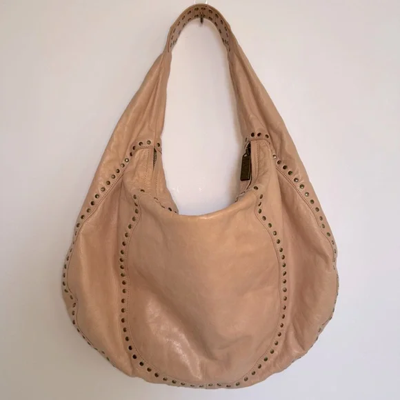 Kooba Studded Hobo Shoulder Bag - Picture 1 of 12